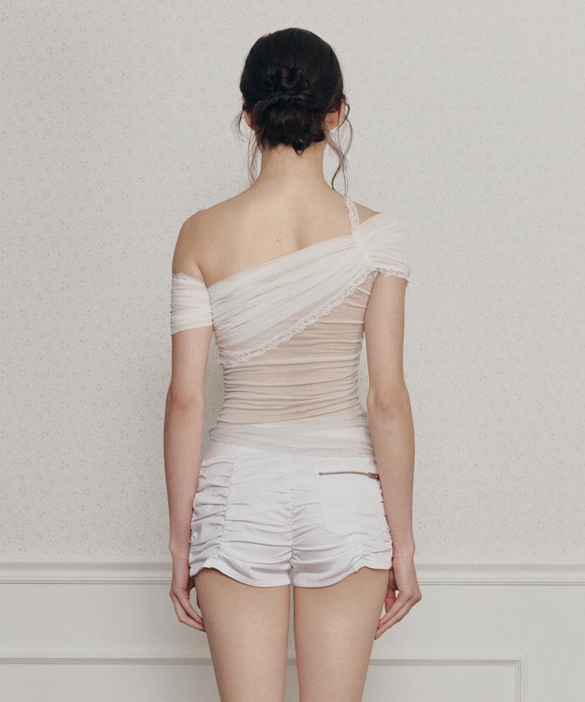 PAINORPLEASURE Maria Top Light Gray