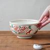 ВОСТОЧНЫЙ стол (Восточный стол) Окономи Донбури, Расписанная вручную красная роспись, Большой [16 см], Японская посуда 16-025, Сделано в Японии, Подходит для микроволновой печи