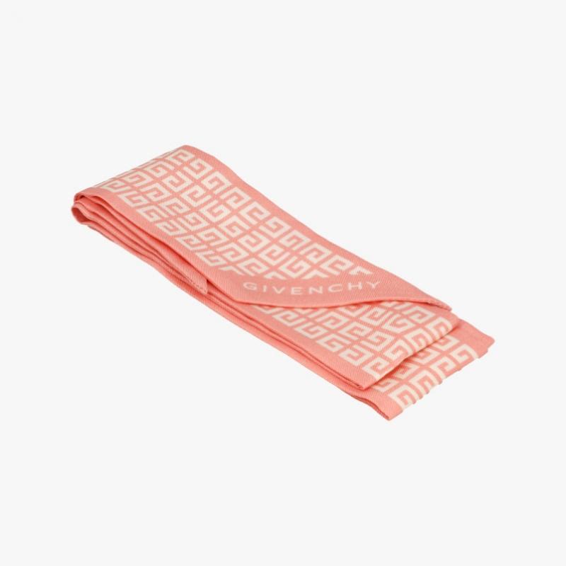 Givenchy 4г Шарф-платок узкий твиловый шелковый с принтом-монограммой Bg00axg002 601 Gw5120 Ss907 2