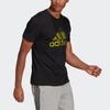 adidas Мужская футболка Extmo Pff с буквенным логотипом, черная GL2399