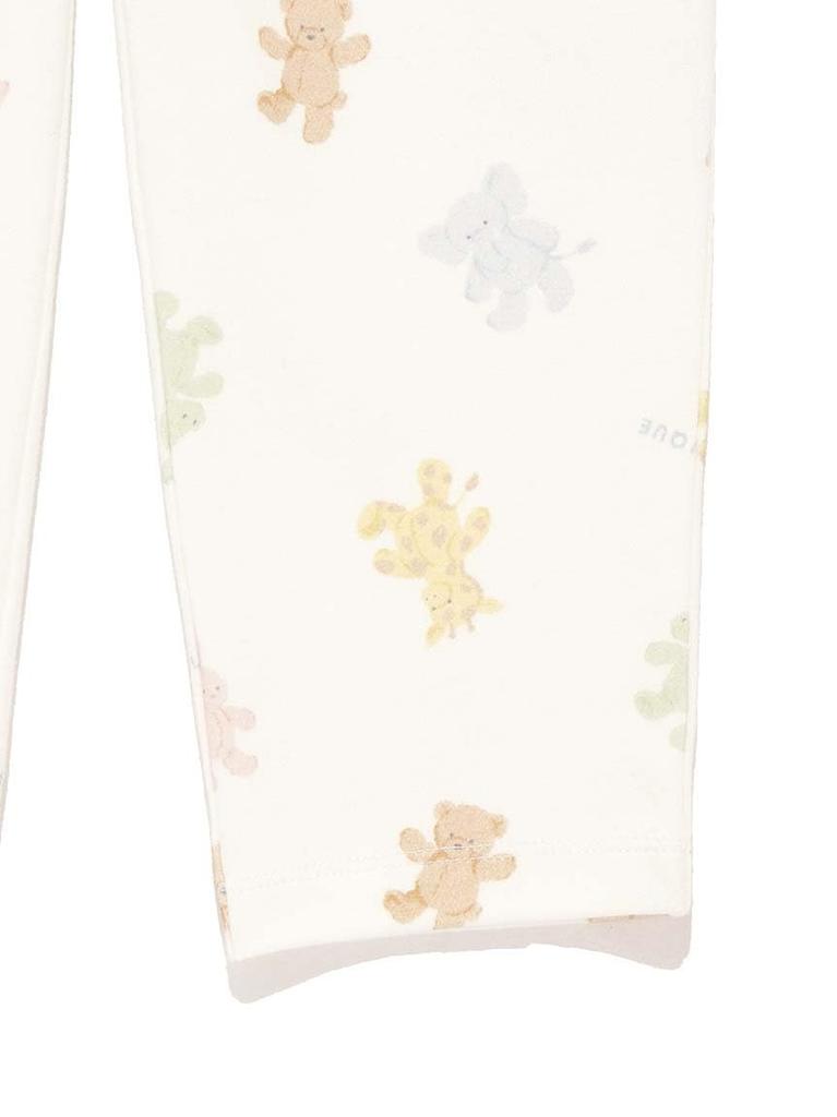 Gelato Pique Plush Print Long Pants PKCP251454 OWHT Kids'