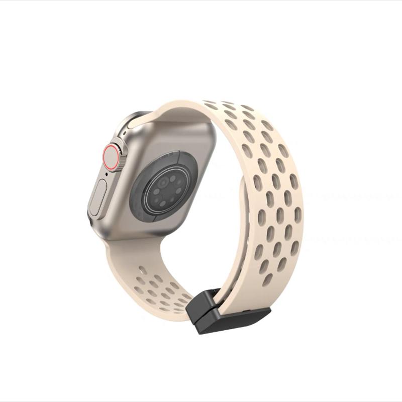 Браслет из жидкого силикона с магнитным ремешком для Apple Watch Ultra Band 44 мм, 45 мм, 49 мм, 38 мм, 40 мм, 41 мм, 42 мм, iWatch Series 7 8 se 6 5 3