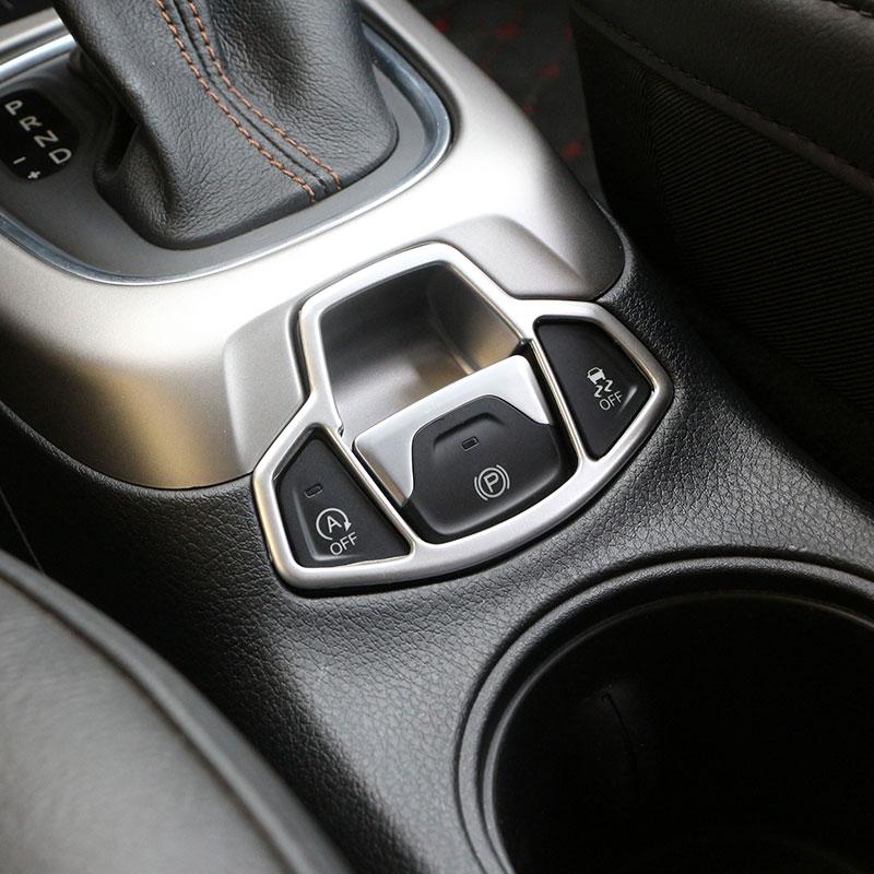 Накладка на кнопку ручного тормоза для Jeep Renegade 2014 - 2023 Compass 2017 - 2020, аксессуары для интерьера