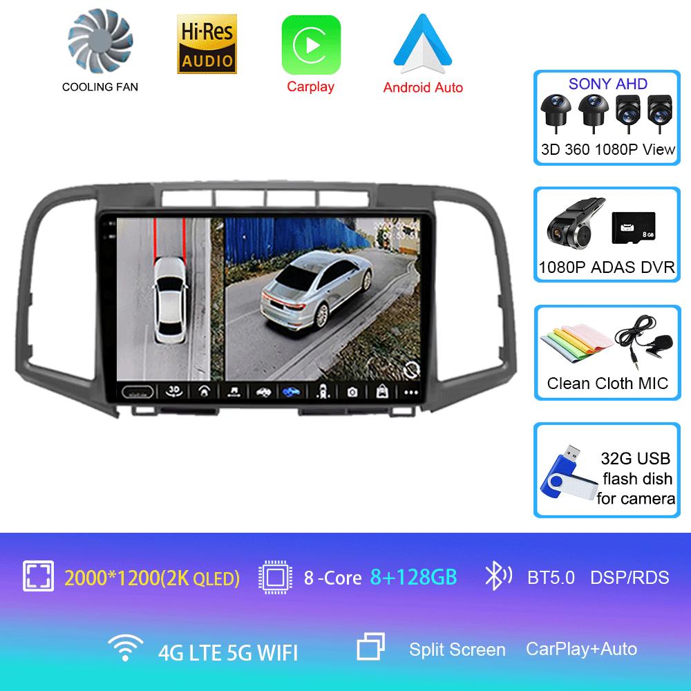 Для Toyota Venza 2008 - 2016 QLED DSP Android 14 автомобильный радиоприемник Smart Multimedia Video Player Auto Stereo Navi GPS головное устройство