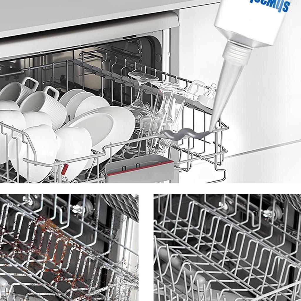 Dishwasher Rack Repair 50ml Anti-Rust Glue Rust Proofing Coating with Tip and Scraper for Home Kitchen Appliance Apartment