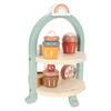 Wooden Afternoon Tea Toys Cake and Pastry Tower Toy Two Tier Dessert Treats Toys for Parent