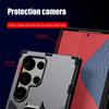 For Shockproof Armor Keysion Case Samsung S24 Ultra 5g S24 Plus Siliconepc Ring Stand Phone Cover For Galaxy S23 S22 S21 Ultra