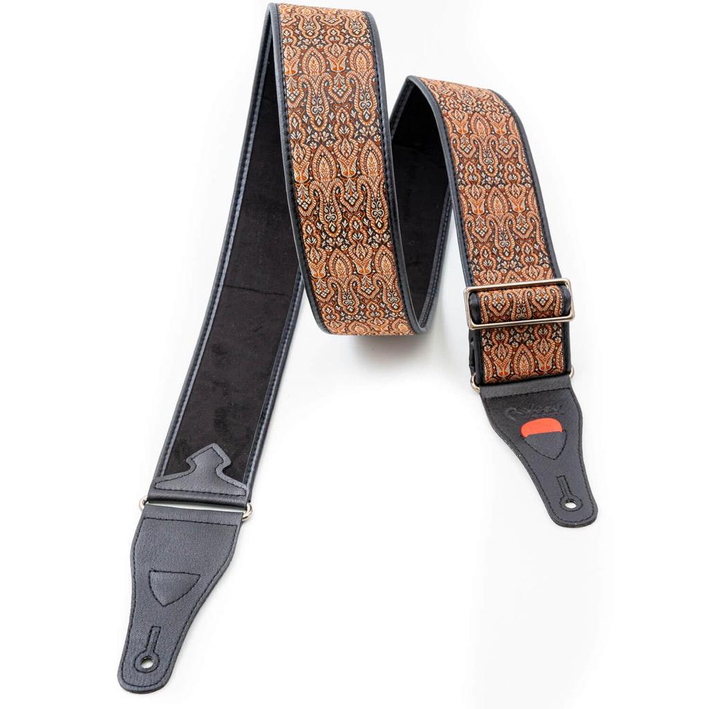 Straps 6cm Cordoba Brown RightOn! Guitar/Bass Strap, Wide, 90-150cm,