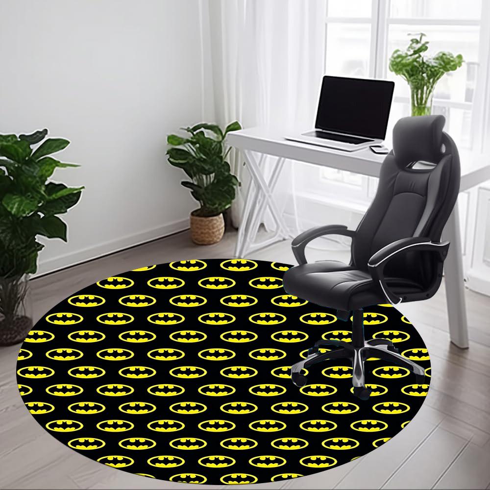 1pc Batman Office Round Area Rug, Under Office Chairs Bedroom Living Room Home Decor, Room Deco, Available in Various Sizes101