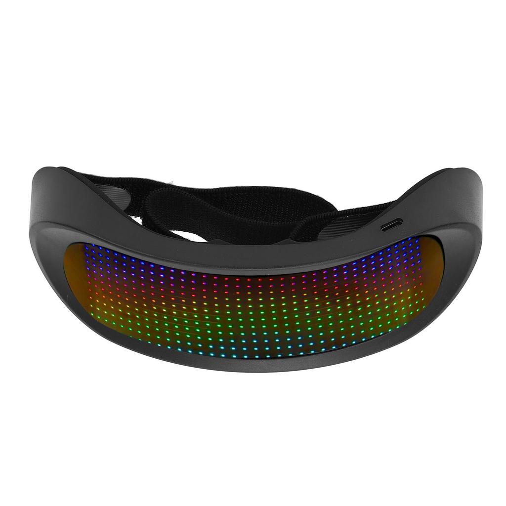 Очки со светодиодной подсветкой, 4 режима, без оправы, 12x36 пикселей, управление через приложение, BT, полноцветные светящиеся очки