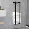 VidaXL Towel Rack Black 25x20x95 Cm Iron