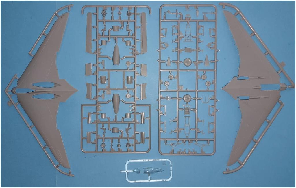 Micromill 1/72 scale German Air Force Horten H-9 V1 BMW 003 Jet Engine (AMP Brand) Plastic Model Kit MKRAMP72-017 Molded in Color