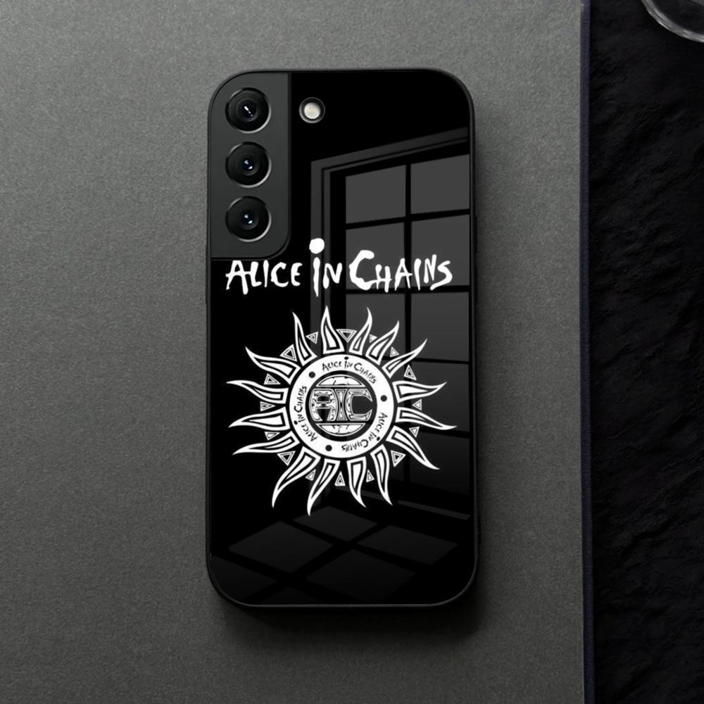 Группа Alice In Chains Музыкальный Чехол для Телефона Стекло Для Samsung Galaxy S21 S26 S25 S22 S20 S24 S23 Ultra Fe Plus A16 A34 A54 A24 A53 Coq