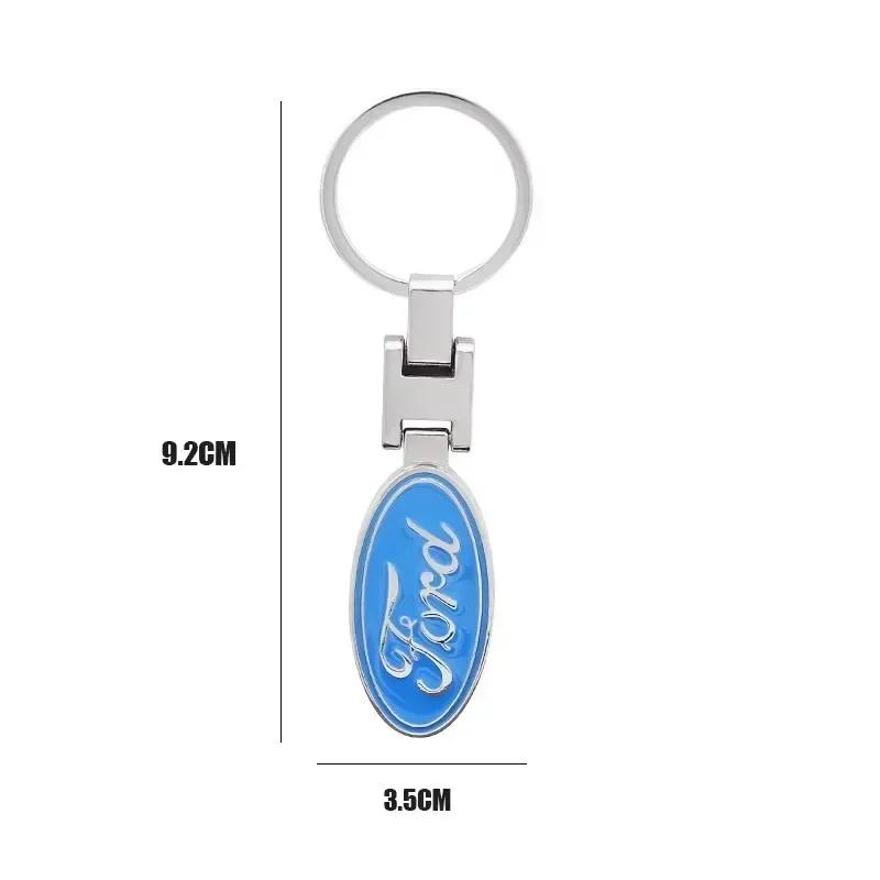 Car Sticker 2026 Ford New 2025 Hot Metal Car Key Ring Chain Auto Logo Keyring For Ford S MAX Ranger Focus Fiesta Mondeo Kuga Mus