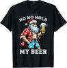 Funny Santa With Sunglasses And Beer Christmas In July T-Shirt