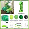 40inch green pixel digital set water droplet balloon 4D square aluminum film balloon birthday decoration game party decoration