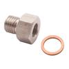 1 Set Fitting Adapter NPT 1/8" Female To Metric M12X1.5 Male Replace Auto/car Meter