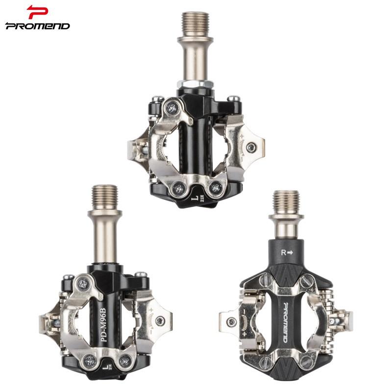 PROMEND Mountain Bike SPD Clipless Pedals With Sealed Bearings Aluminum Body Nylon Platform Lightweight Cycling Accessories
