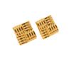 Новые модные высокочувственные индивидуальные ретро креативные геометрические квадратные полосатые серьги ювелирные изделия для женщин