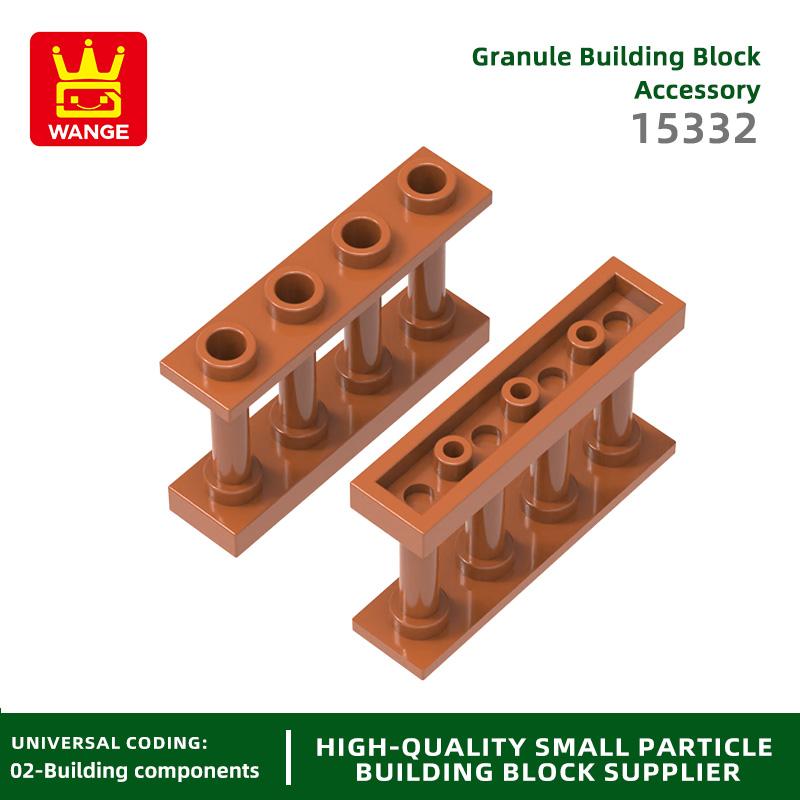 65Pcs/lot 15332 Fence Railing Construction Brick Moc Colour Castle Accessories Works With featuring Block DIY Children's playthings