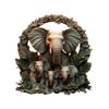 Boho Style Elephant Desk Decor 2D Flat Acrylic Ornaments Tabletop Decorations for Home Office Living Room