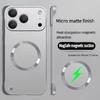 Ультратонкие ПК безрамочные магнитные чехлы для iPhone 17 Pro Max 16 14 15 Plus Air 11 12 13 Pro Max для Magsafe металлический матовый чехол для телефона