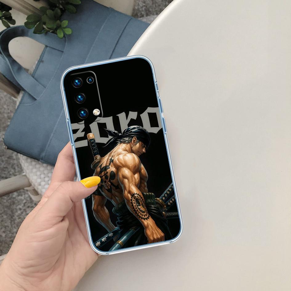 FM50 Zoro One Piece Soft Shell Transparent Phone Case for Samsung Galaxy A04 A04S A14 A23 A34 A54 M23 M33 M52 M53