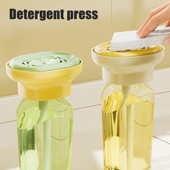 Multi-purpose Detergent Presser Dishwashing Liquid Press Pump Head Kitchen Bathroom Laundry Liquid Detergent Bottle Press Soap Dispenser