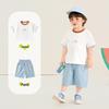 Kaka Panda Cartoon Print Kids' Summer T-Shirt