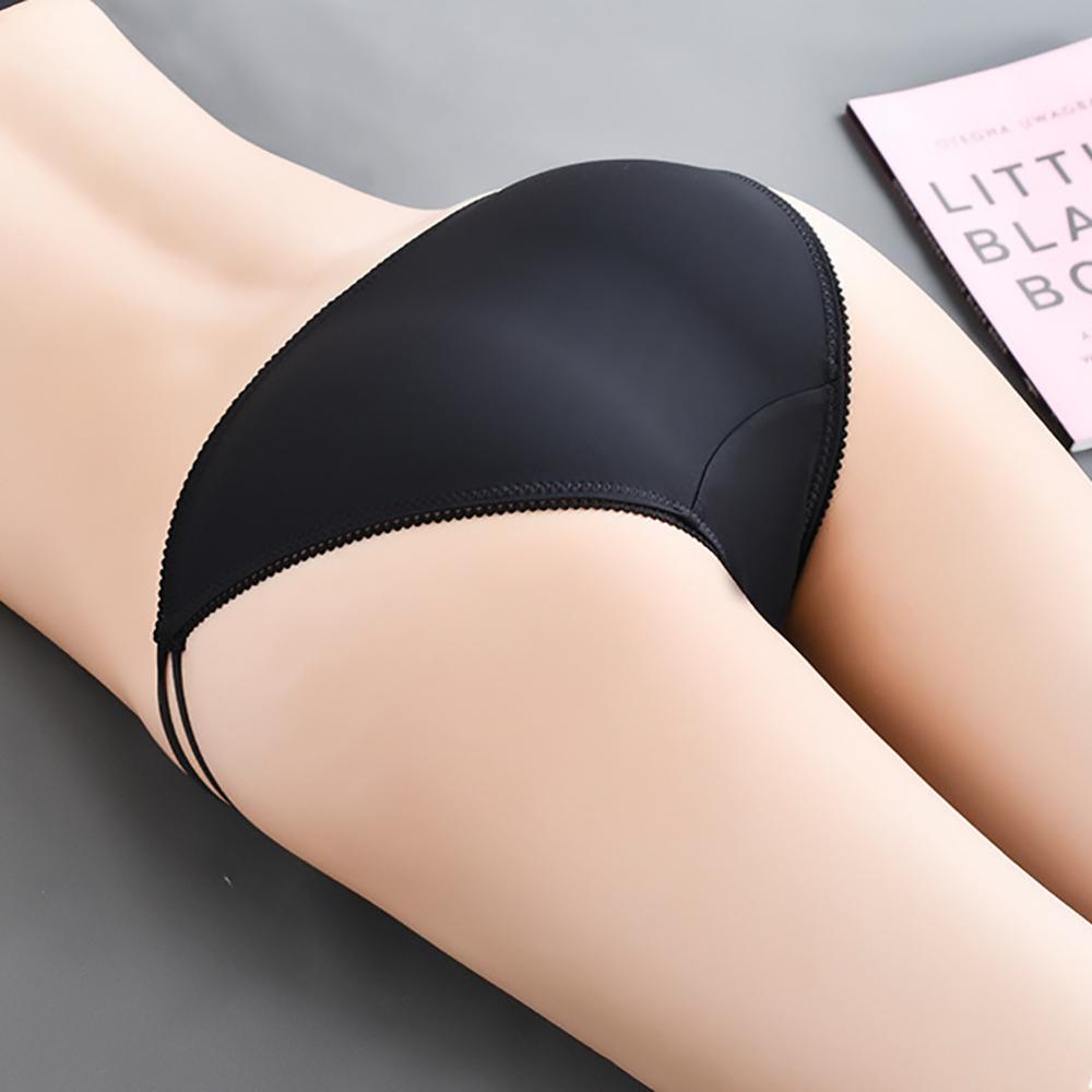 Soft Transparent Bandage Bow G-string Low-waist Women Thong Sexy Briefs Lace Panties Lingerie
