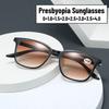 Men Women New Trend Reading Sunglasses Neutral Fashion Square Frame Presbyopia Eyeglasses High Definition Reading Sunglasses
