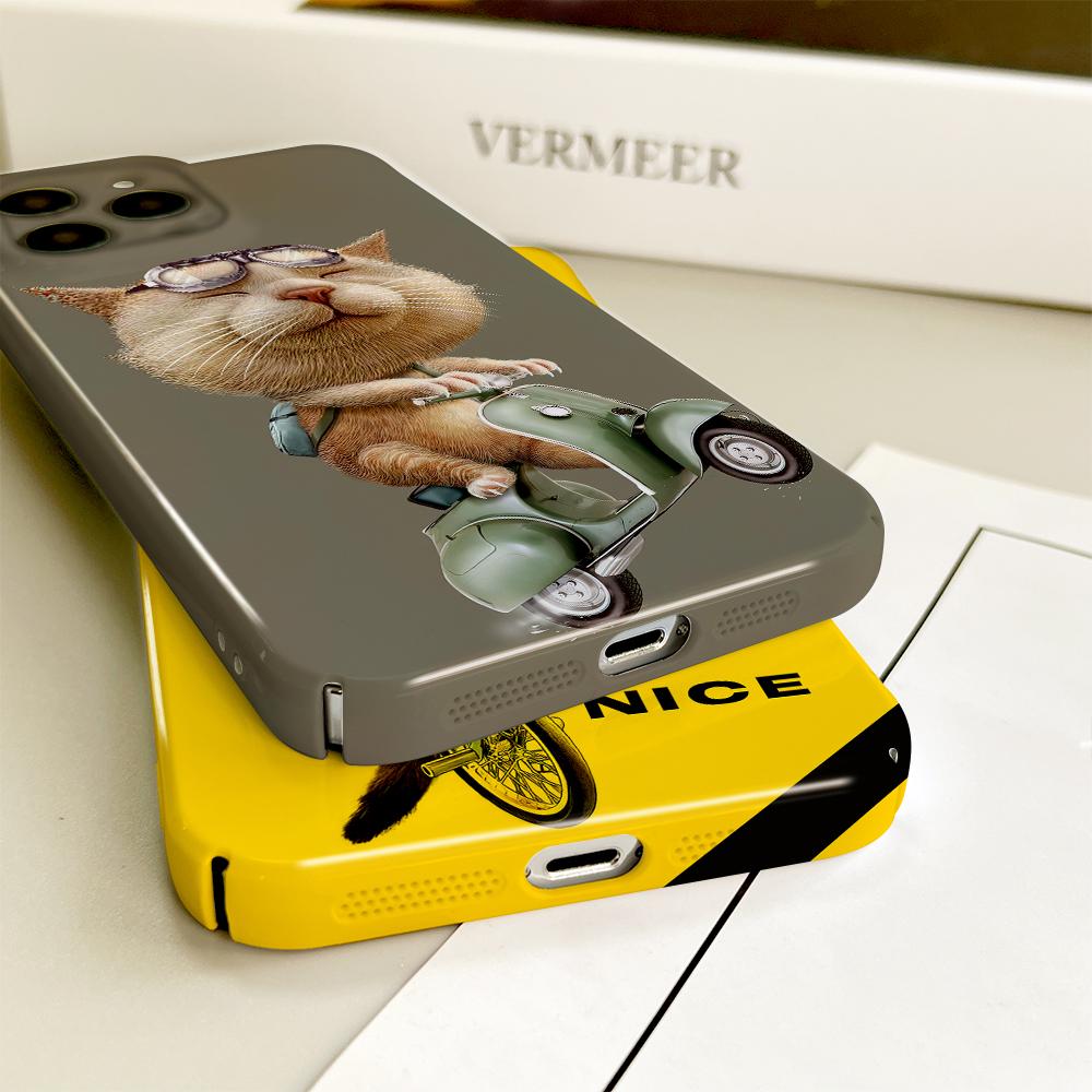 All-inclusive Film Phone Case Cartoon Fashion Design Hard Shell Full Cover Camera Protection Case for iPhone Samsung Xiaomi Poco Redmi Huawei Honor