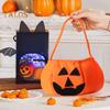 Детский костюм на Хэллоуин, накидка на шнуровке, сумочка в виде тыквы и конфет, мультяшная шляпа, костюм для косплея, одежда для вечеринки на Хэллоуин