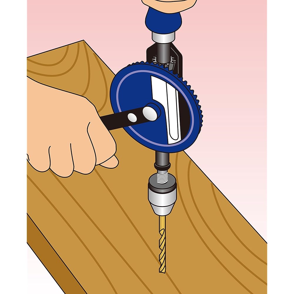 Ручная дрель Takagi EARTH MAN 8 мм с двойной передачей HD-W