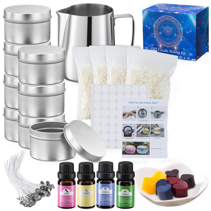 Подарок ручной работы! Набор для изготовления свечей из 31 предмета, набор материалов для домашнего ароматерапевтического набора свечей своими руками с пчелиным воском