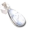 Dendrite Opal Gemstone 925 Sterling Silver Jewelry Pendant 2.40"