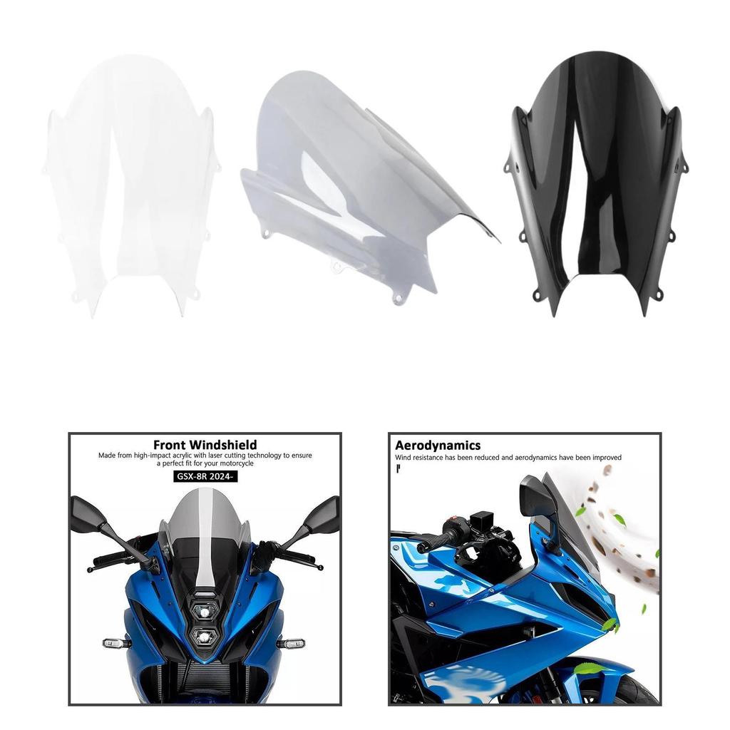 Motor Windshield Easy to Install Direct Replace Protector High Performance Motorbike Windshield for Suzuki -8R 2025 2025