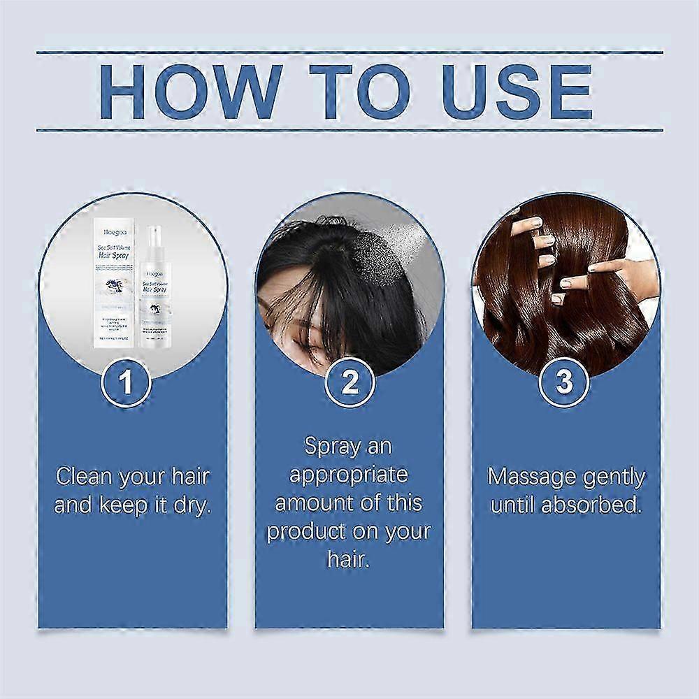 Sea Salt Volume Hair Spray, Professional Styling Spray for Textured Waves and Added Volume - Lightweight, Long-Lasting Hold for Beachy Looks and Effor