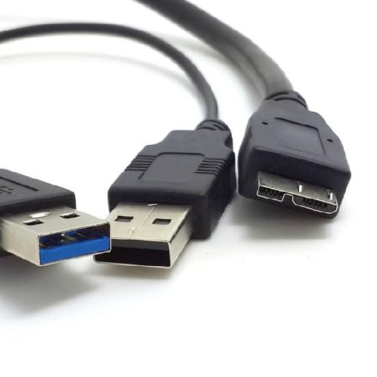 Кабель-переходник USB 3.0 A на Micro B Шнур питания USB 2.0 для жесткого диска SSD