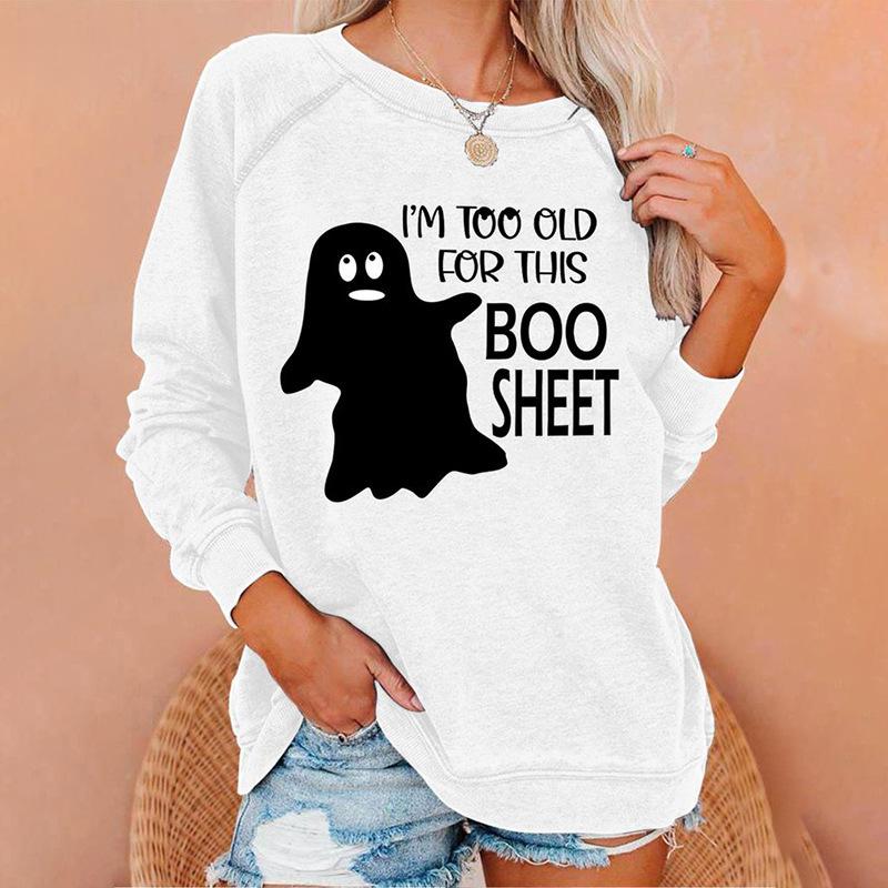 Shoulder Sleeves for Spring Autumn Comfortable and Fashionable Simple and Loose 3D Digital Printed Women's Clothing Pullovers & Long Sleeves