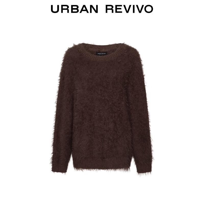 UR Women's Amber Flowing Light Plush Textured Knit Sweater