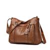 Female Soft Leather Large Capacity Middle-Aged Shoulder Crossbody Bag Multi-Layer Mother Bag