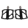 1Pair Bike Flat Platform Pedals Mountain Road Bicycle Aluminum Ultra Light with 3 Bearings for Replacement