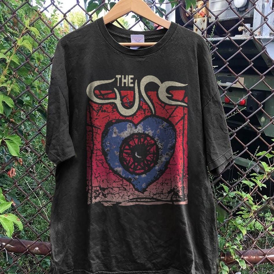 The Cure Wish Tour 1992 T-Shirt Vintage Concert Band Graphic Unisex Tee