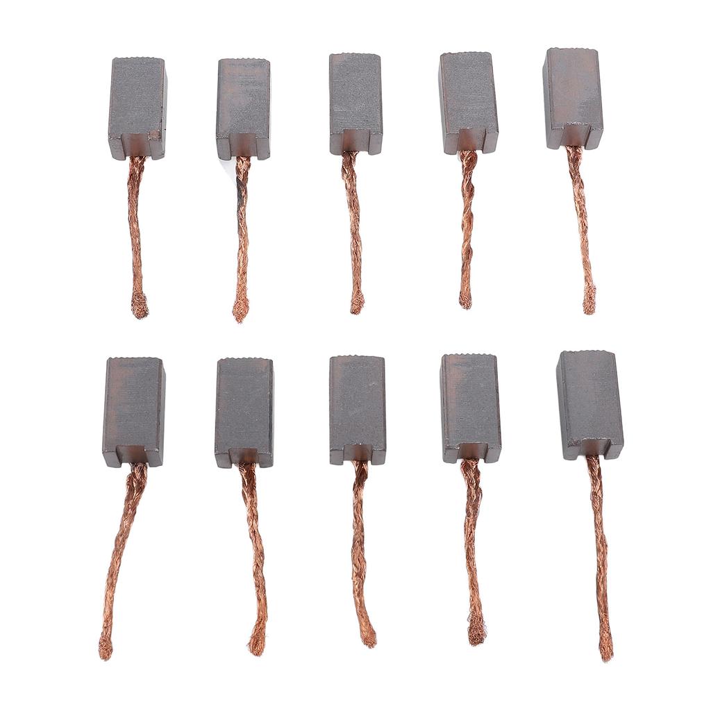 20 шт. Щетка электродвигателя Хорошая электрическая теплопроводность Угольная щетка для двигателя 1020