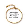 Temperament Light Luxury Gold Color Charm Bracelets for Women Elegant Sexy Stainless Steel  Female Bracelet Jewelry