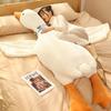 Giant 50-160cm Fluffy Blue Scarf Duck Plush Toys Sleep Pillow Cute Animal Stuffed Swan Goose Dolls Floor Mat Girls Birthday Gift