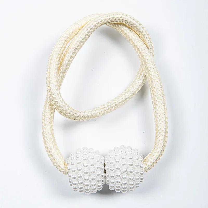 Новые магнитные зажимы для штор Pearl, держатели для штор, зажимы для пряжек, подвесные шарообразные пряжки, аксессуары для декора штор