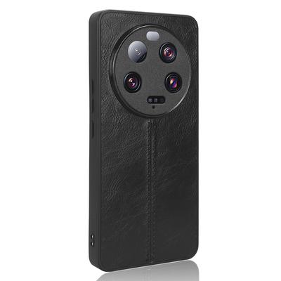 Чехол для телефона Xiaomi 13 Ultra с текстурой коровьей кожи, покрытый ПУ кожей, ТПУ+ПК мобильный чехол