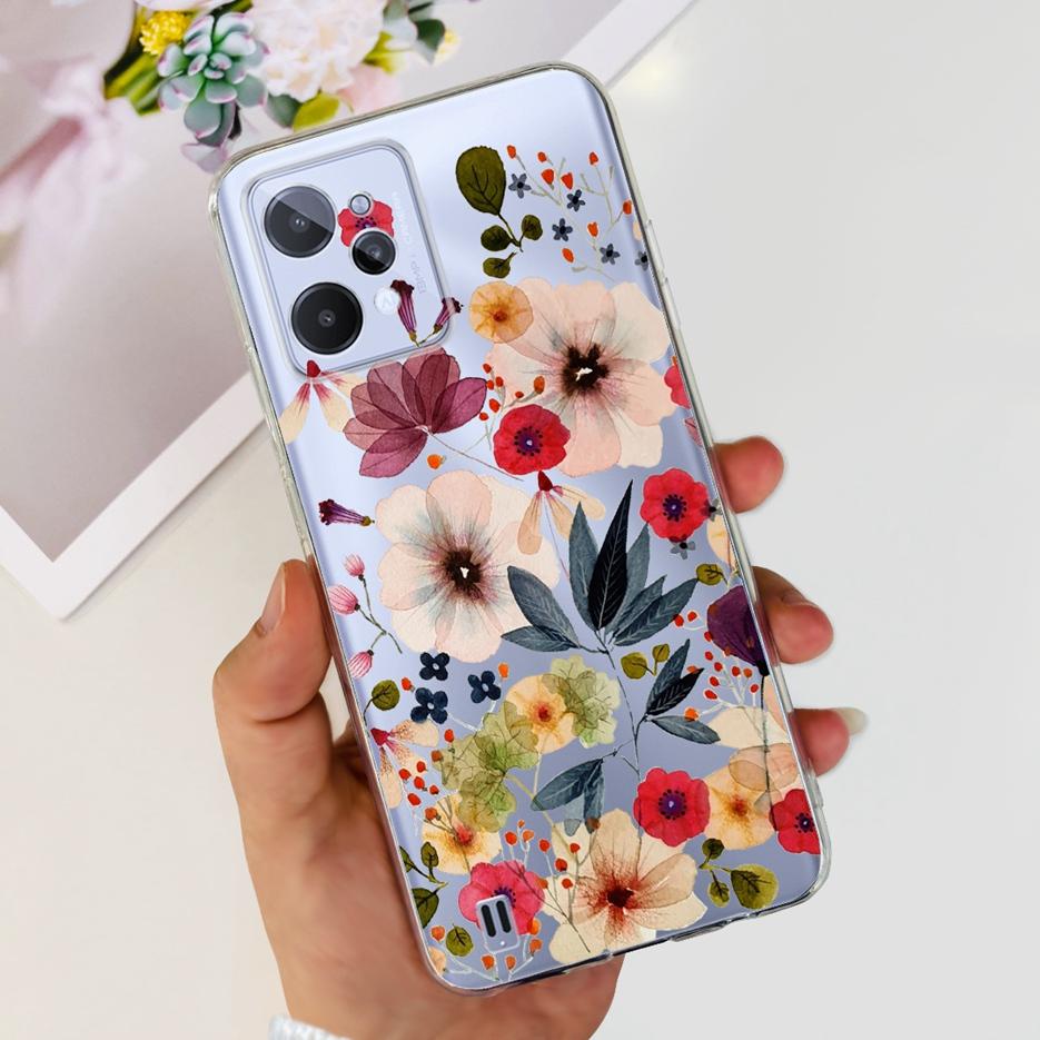Чехол для Realme C31 RMX3501 Новая Модная Расписная Крышка Мягкий Тонкий Чехол для Телефона Для Realme C31 C 31 RealmeC31 Задняя Крышка Fundas Coque